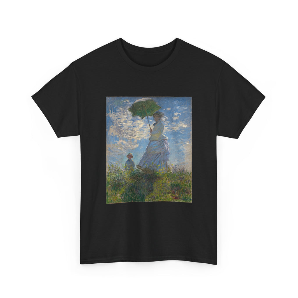 Heavy Cotton Tee | Woman With a Parasol - Monet