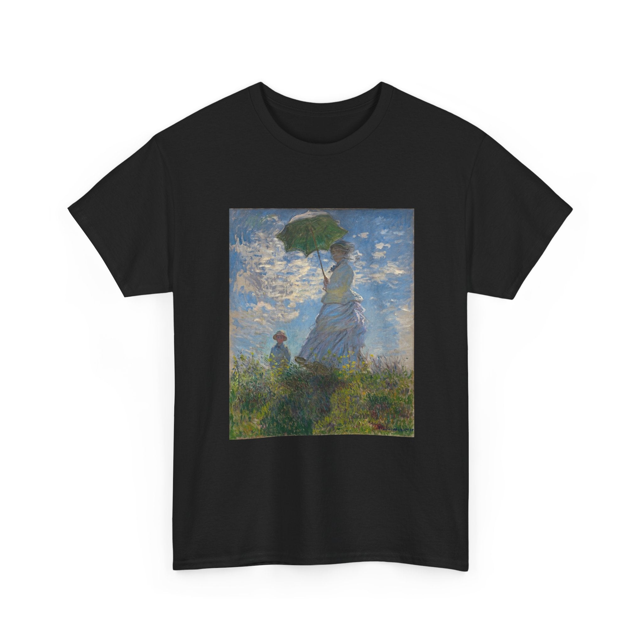 Heavy Cotton Tee | Woman With a Parasol - Monet