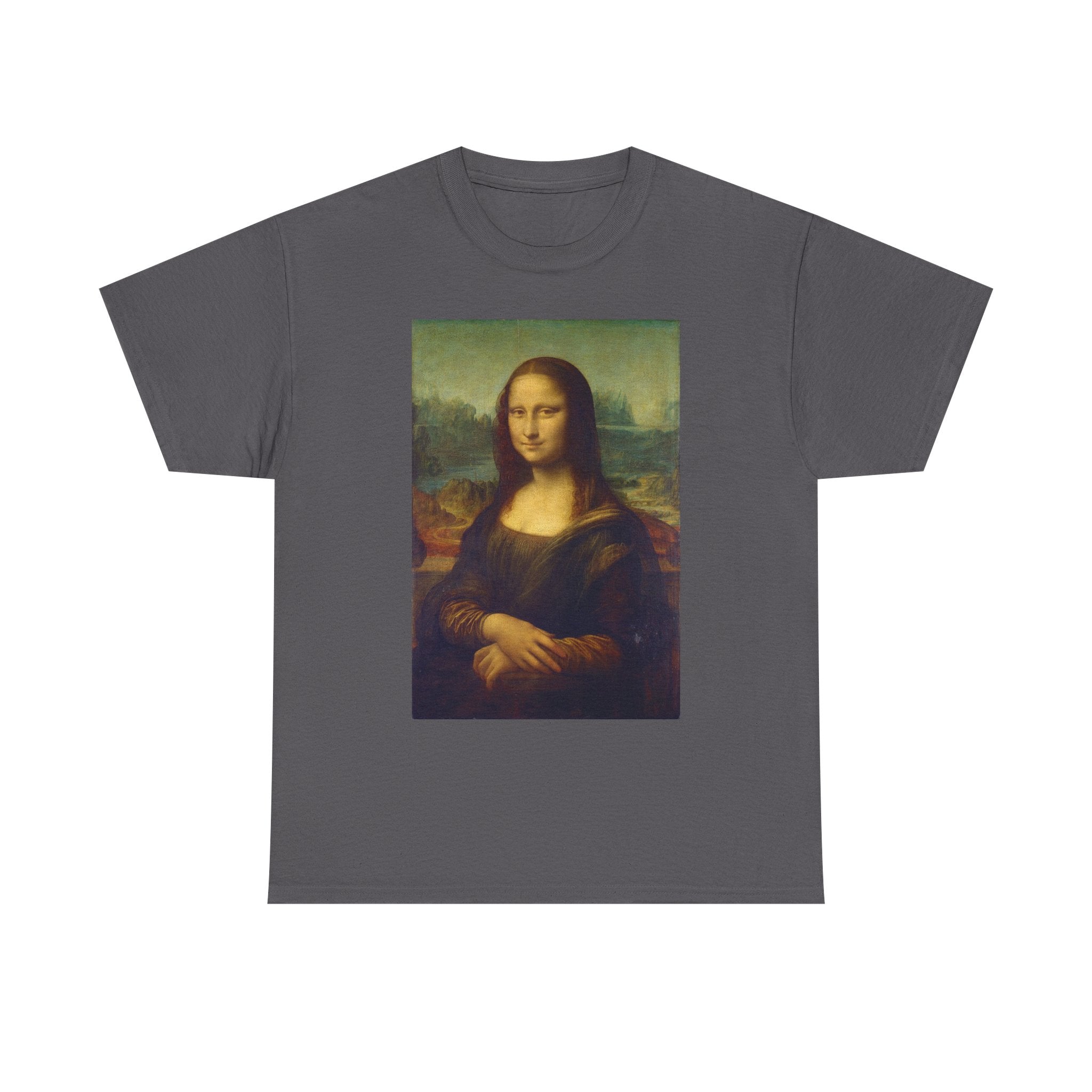 Mona Lisa Art Tee, Unisex Heavy Cotton T-Shirt
