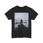 Unisex Cotton Tee | Wanderer above the Sea of Fog - Caspar David Friedrich