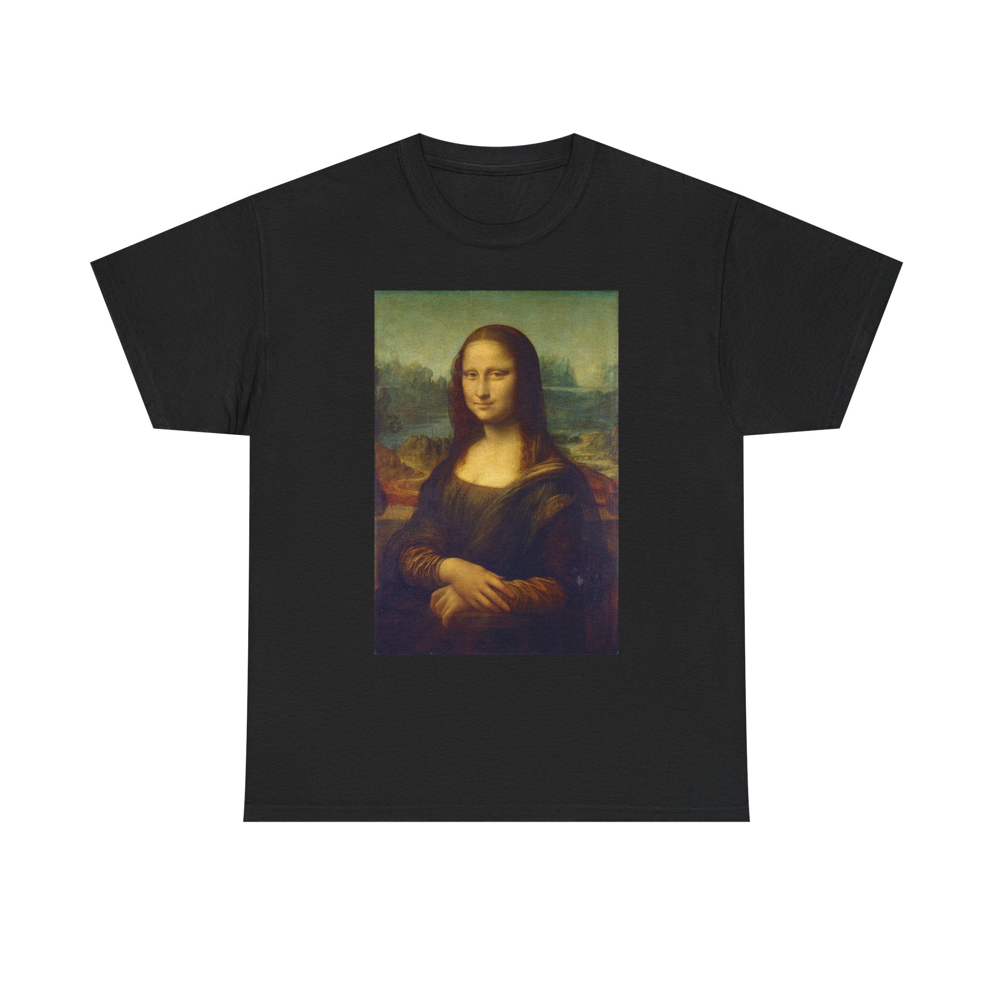Mona Lisa Art Tee, Unisex Heavy Cotton T-Shirt