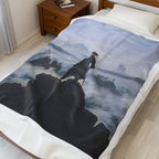 Plush Blanket | Wanderer above the Sea of Fog - Caspar David Friedrich