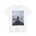 Unisex Cotton Tee | Wanderer above the Sea of Fog - Caspar David Friedrich