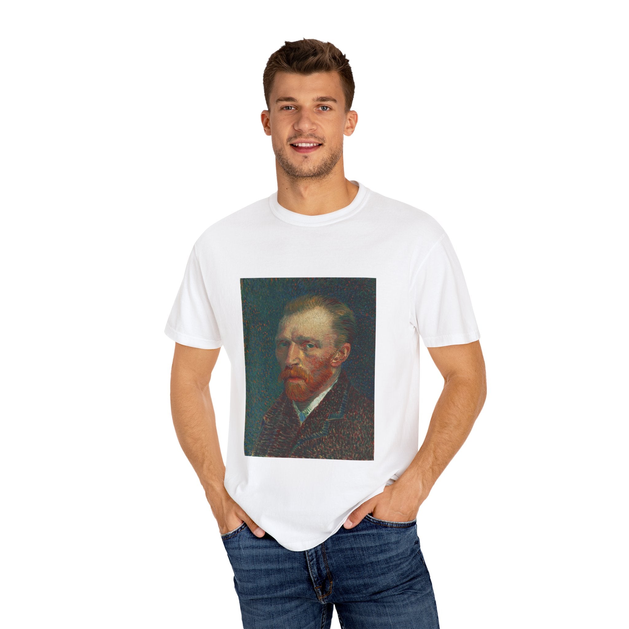 Vincent Van Gogh Art Tee, Unisex Garment-Dyed T-shirt, Artistic Gift, Museum-Inspired Apparel, Creative Fashion, Art Lover Clothing