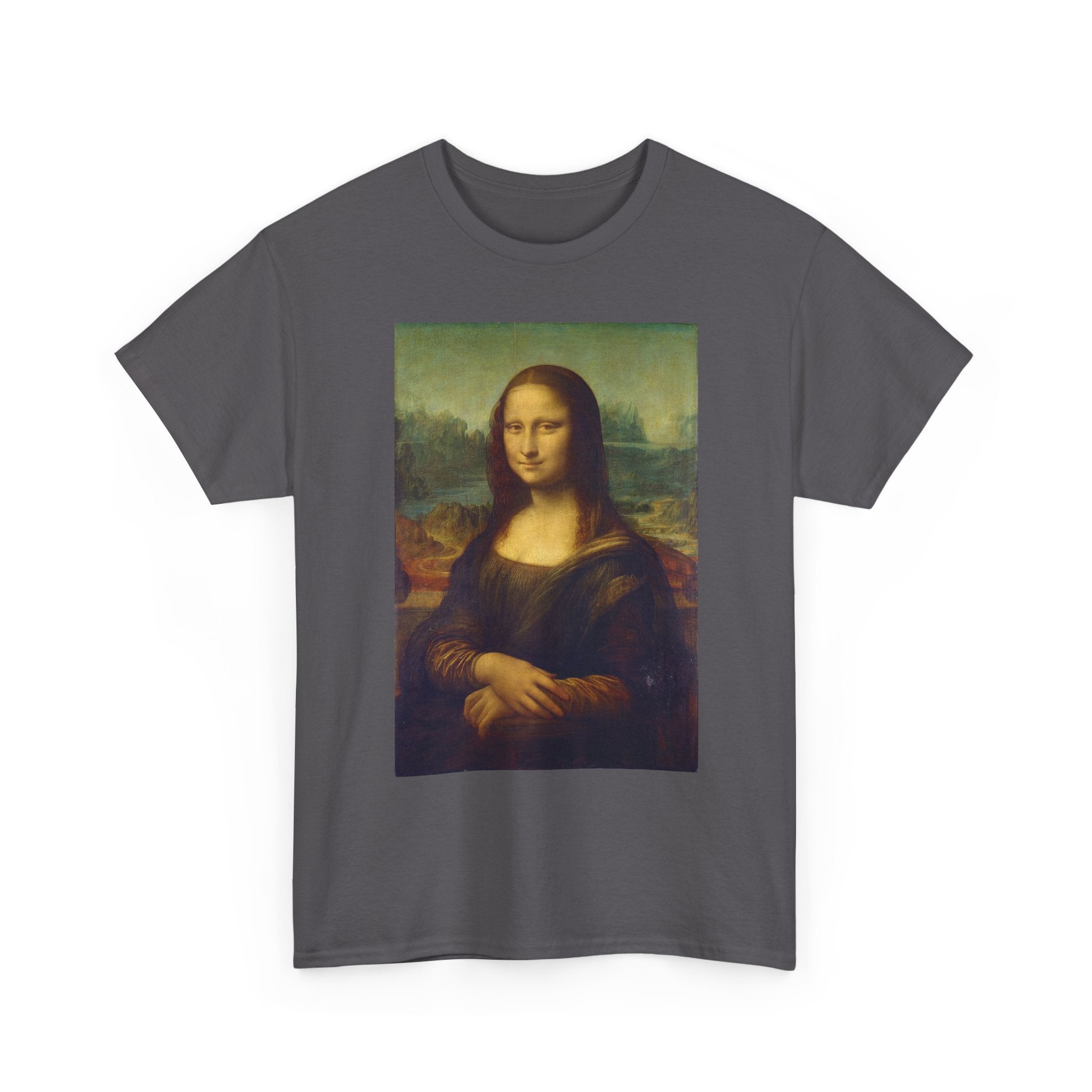 Mona Lisa Art Tee, Unisex Heavy Cotton T-Shirt