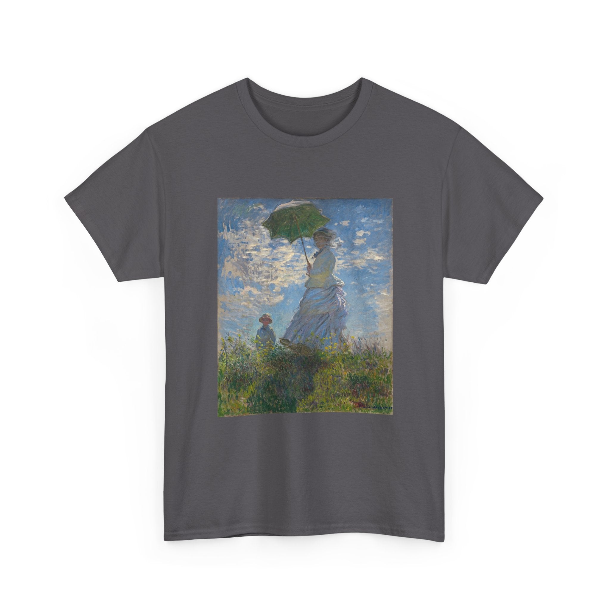 Heavy Cotton Tee | Woman With a Parasol - Monet