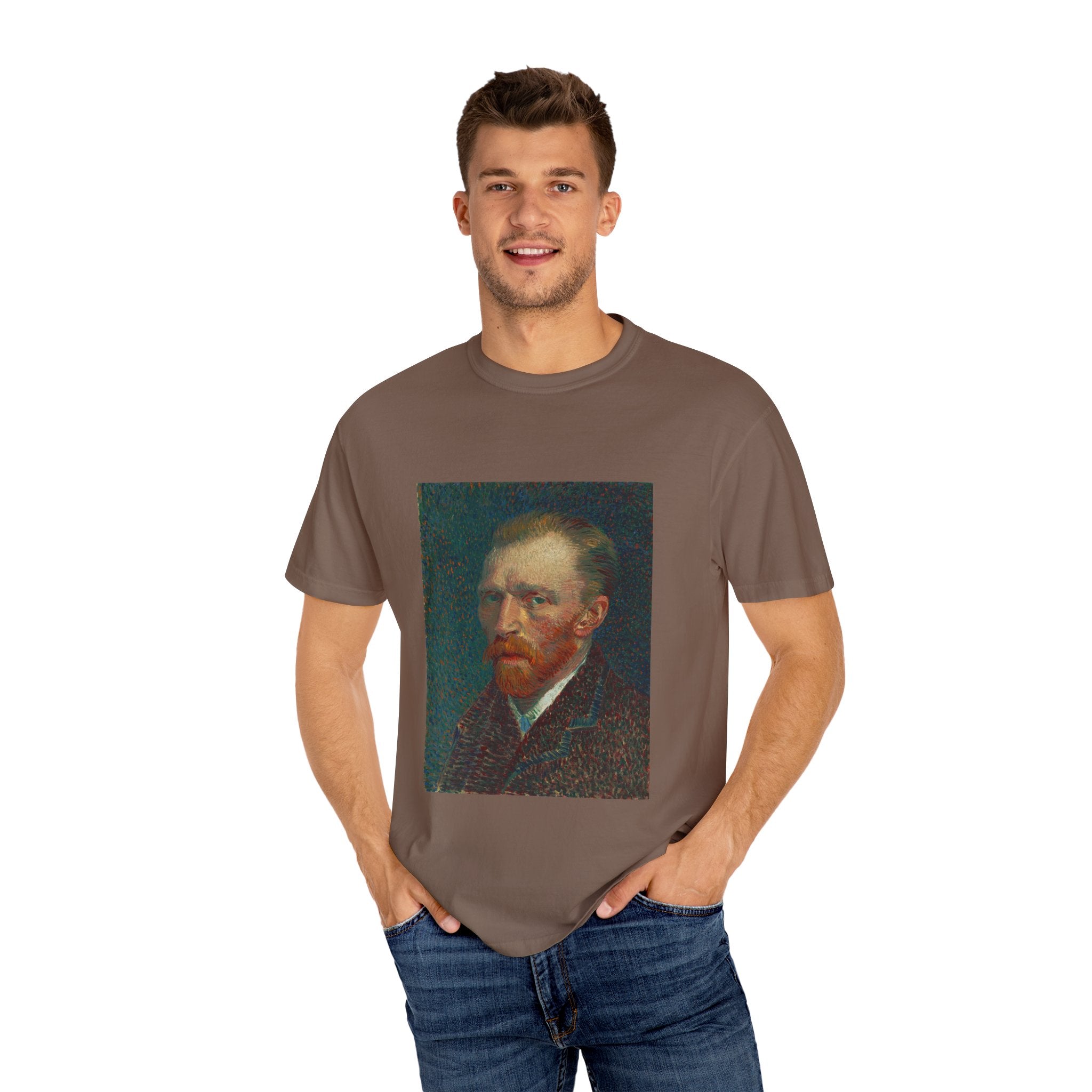 Vincent Van Gogh Art Tee, Unisex Garment-Dyed T-shirt, Artistic Gift, Museum-Inspired Apparel, Creative Fashion, Art Lover Clothing