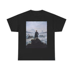 Unisex Cotton Tee | Wanderer above the Sea of Fog - Caspar David Friedrich