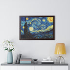 Starry Night Framed Poster, Wall Art Decoration, Home Decor, Gift for Art Lovers, Vincent Van Gogh