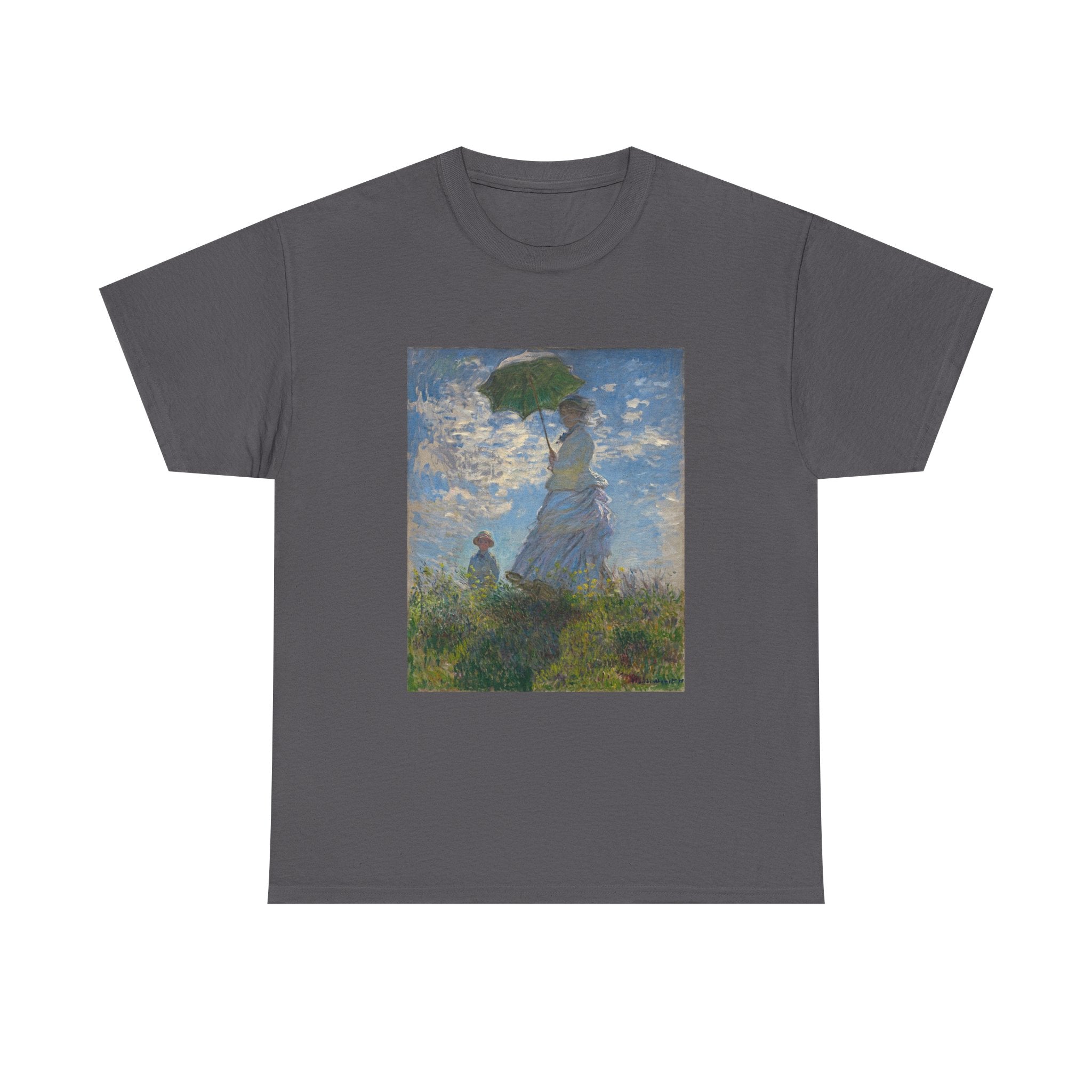 Heavy Cotton Tee | Woman With a Parasol - Monet