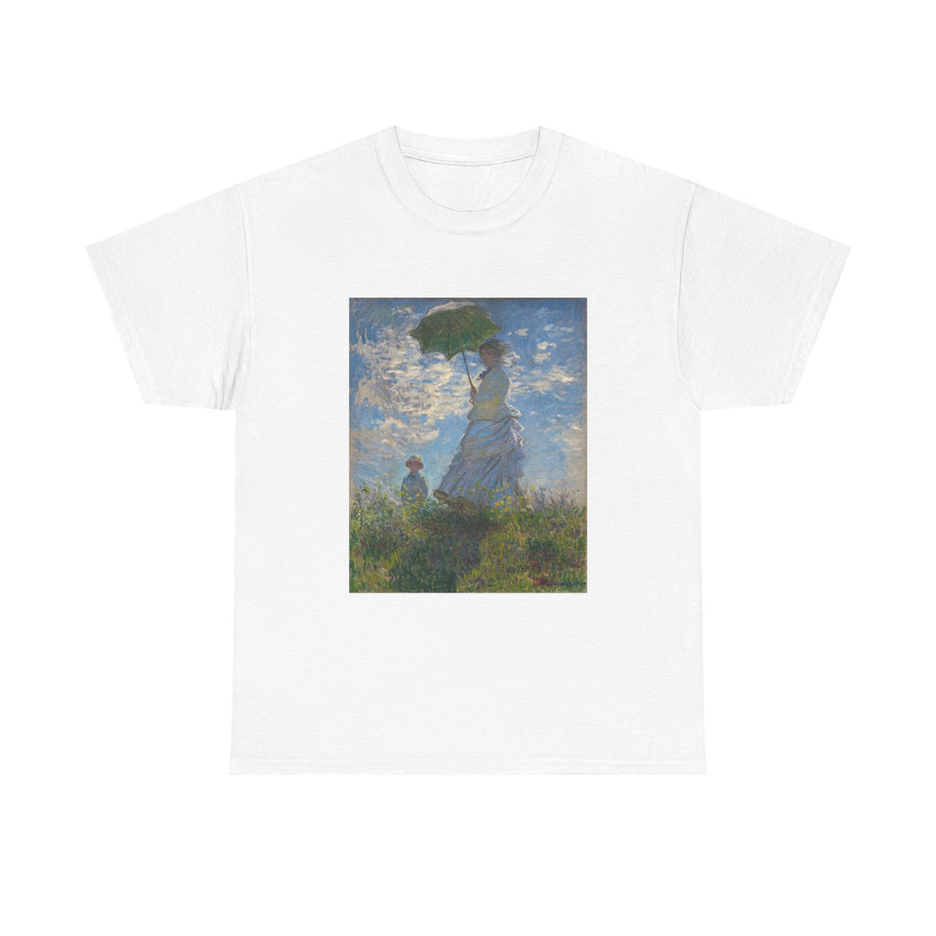 Heavy Cotton Tee | Woman With a Parasol - Monet