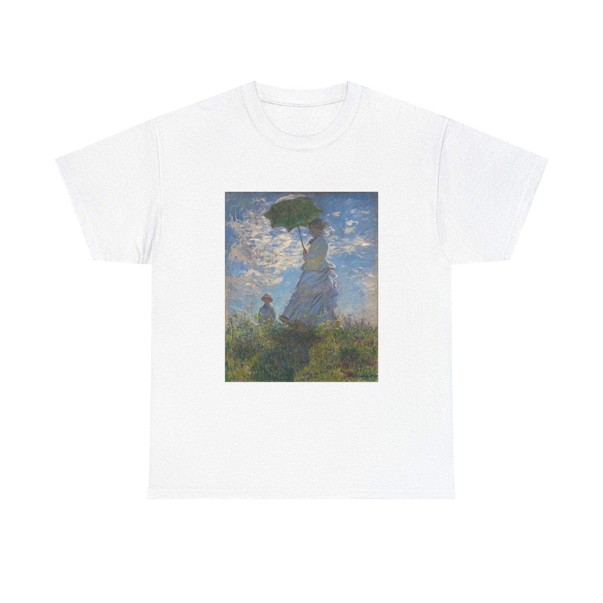Heavy Cotton Tee | Woman With a Parasol - Monet